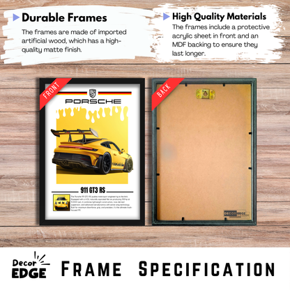 PORSCHE 911 GT3 RS | C-V5 | CAR POSTER