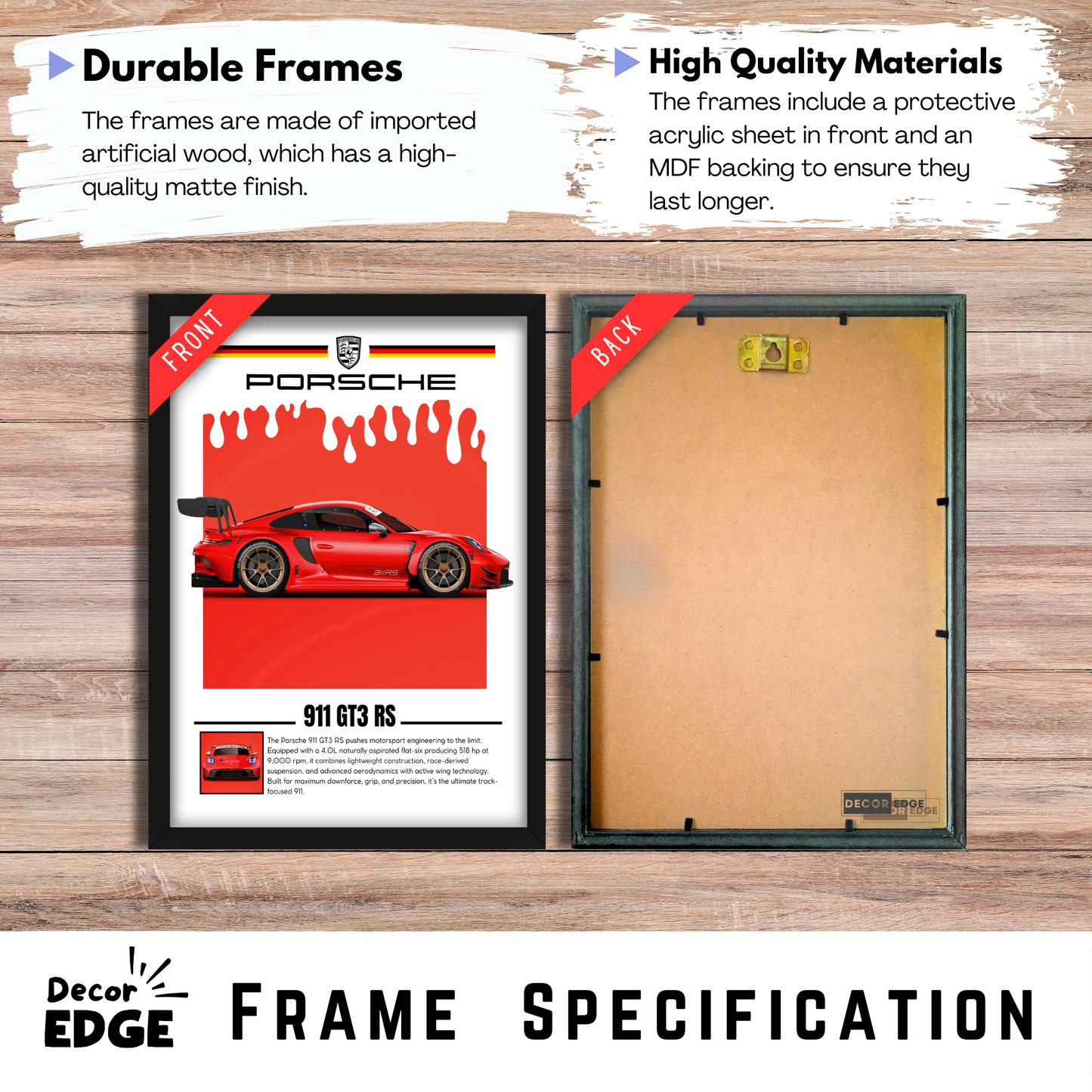 PORSCHE 911 GT3 RS -1 | C-V5 | CAR POSTER