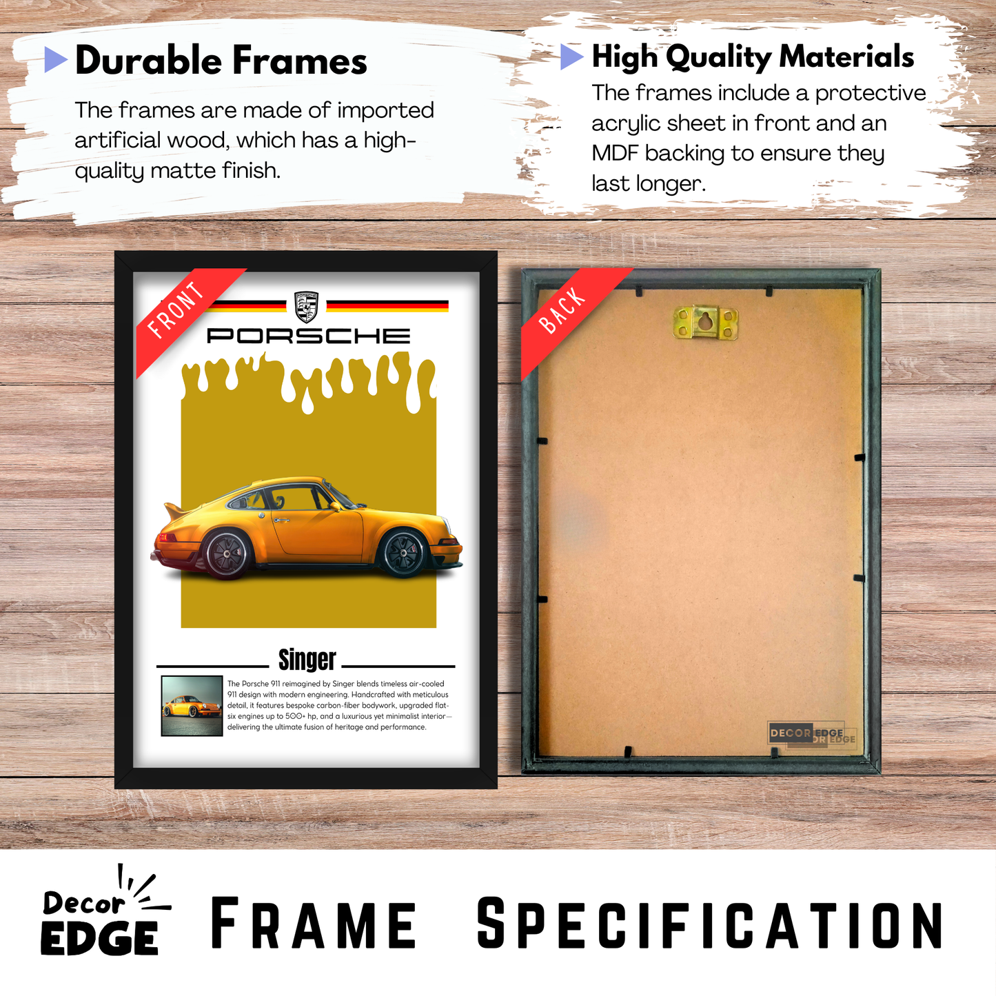 PORSCHE SINGER | C-V5 | CAR POSTER