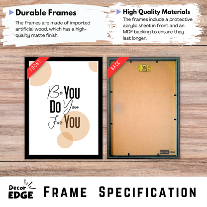 Be you Do you For you-Premium Framed Poster