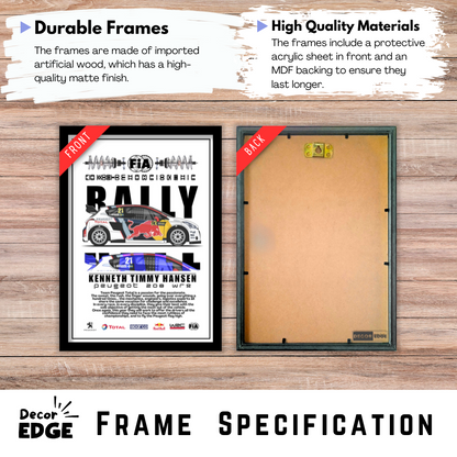 PEUGEOT 208 WR - Premium Framed Poster