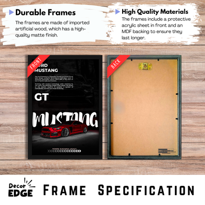 GT MUSTANG | C-V3 | CAR POSTER