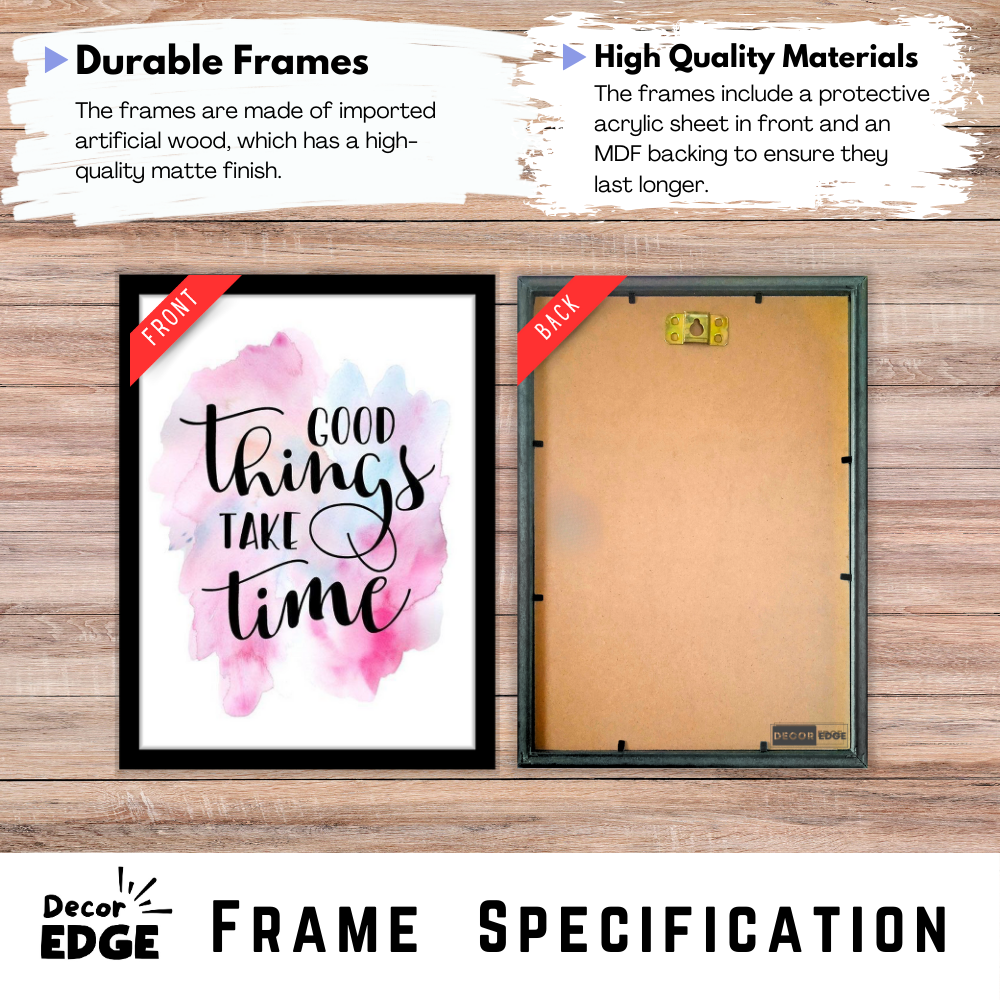 Good things take time-Premium Framed Poster