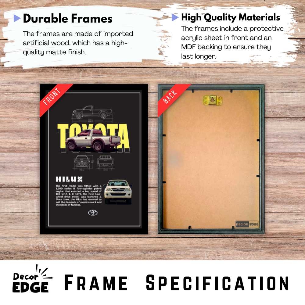 TOYOTA HILUX - Premium Framed Poster