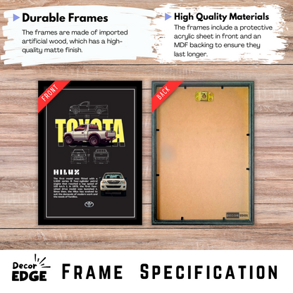 TOYOTA HILUX - Premium Framed Poster