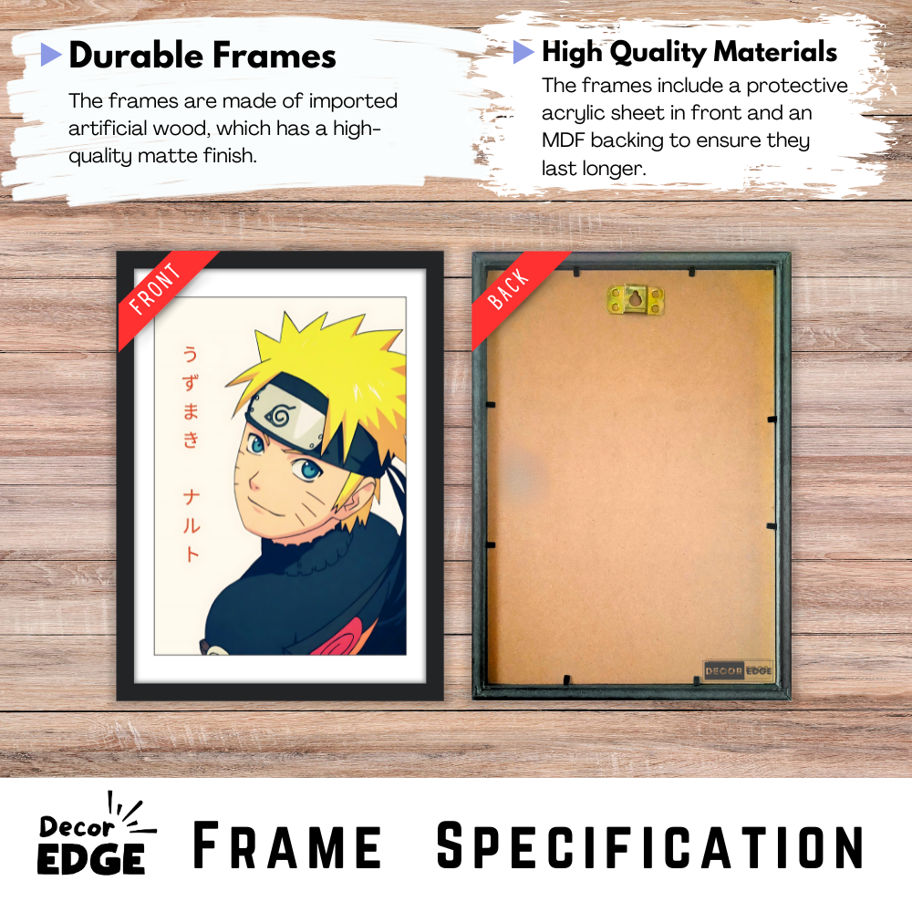 Hero of the Hidden Leaf – Naruto Character Art Poster