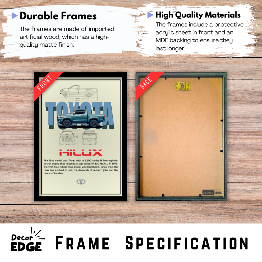 TOYOTA HILUX - Premium Framed Poster