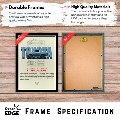 TOYOTA HILUX - Premium Framed Poster