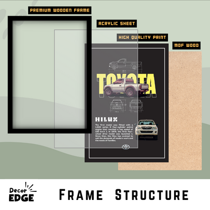 TOYOTA HILUX - Premium Framed Poster