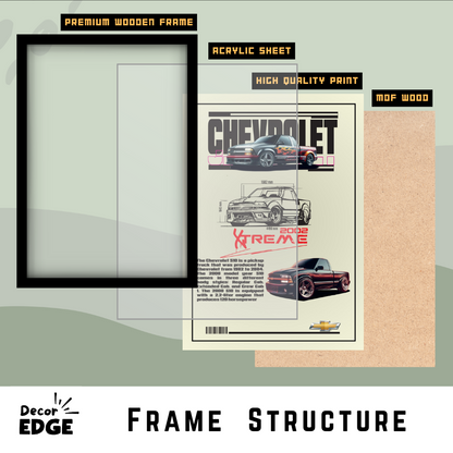 CHEVROLET XTREME 2002 - Premium Framed Poster