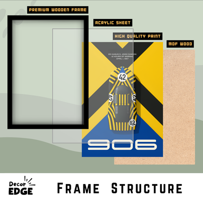 PORSCHE 906 CARRERA 6 | C-V3 | CAR POSTER