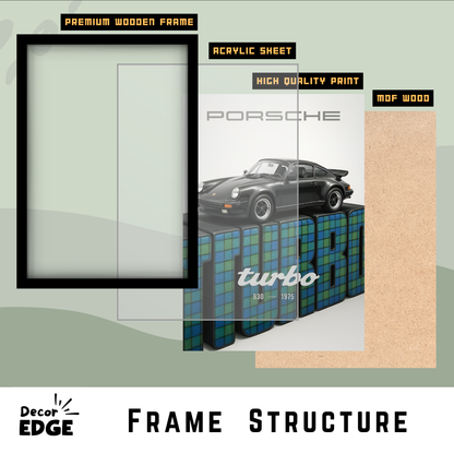 PORSCHE TURBO -1 | C-V3 | CAR POSTER