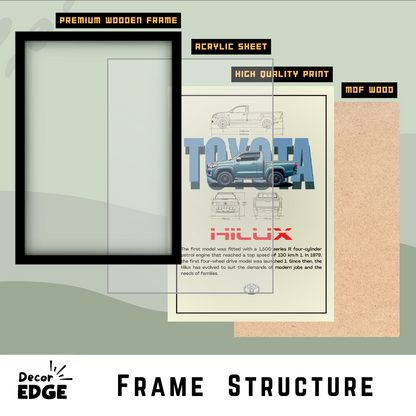 TOYOTA HILUX - Premium Framed Poster
