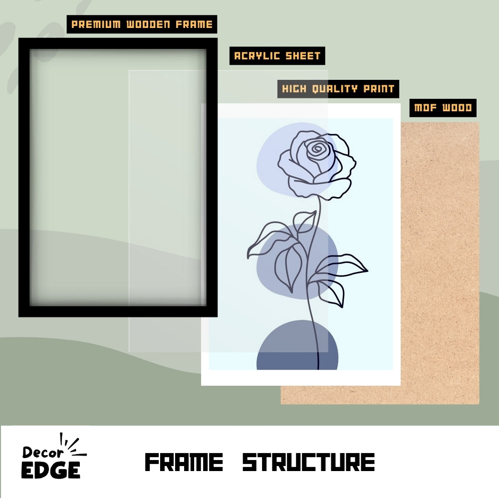 BLUE ROSE - Themed Poster