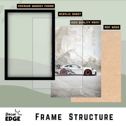 PORSCHE GT3RS | C-V3 | CAR POSTER