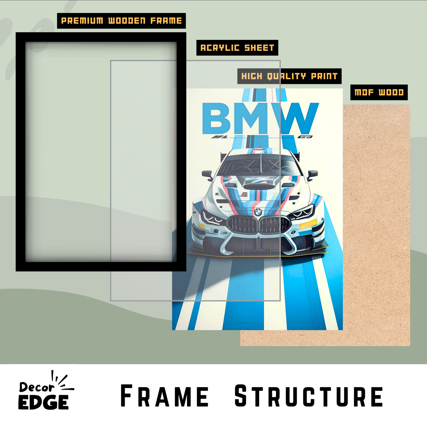 BMW M4 GT4 -1 | C-V3 | CAR POSTER