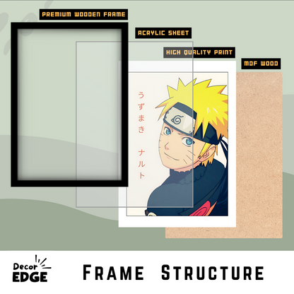 Hero of the Hidden Leaf – Naruto Character Art Poster