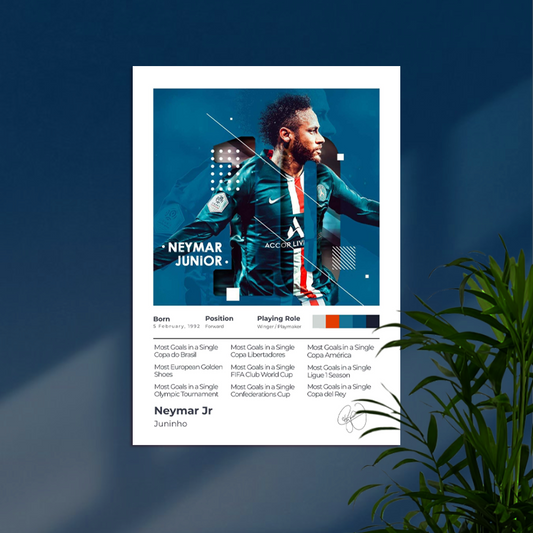 Neymar JR | NJR-PSG-4 | Football Poster