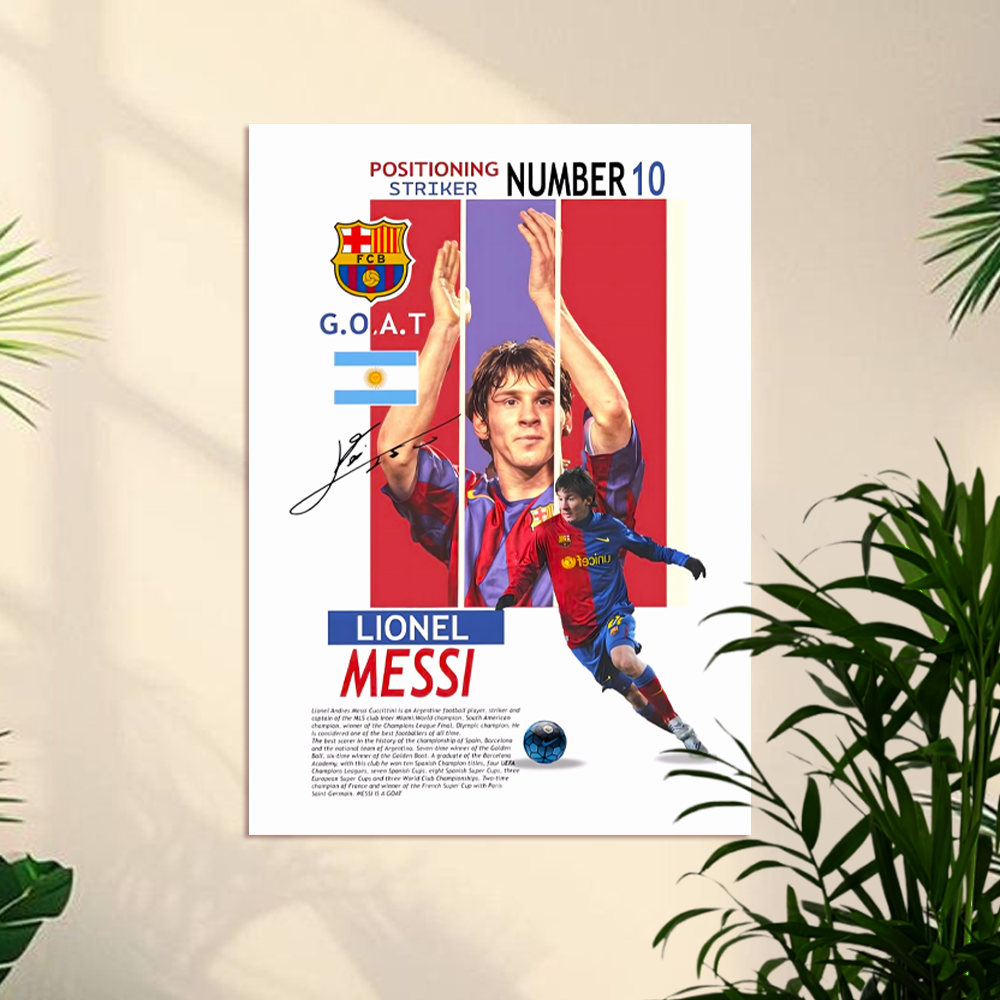 Lionel Messi | MESSI | Football Poster