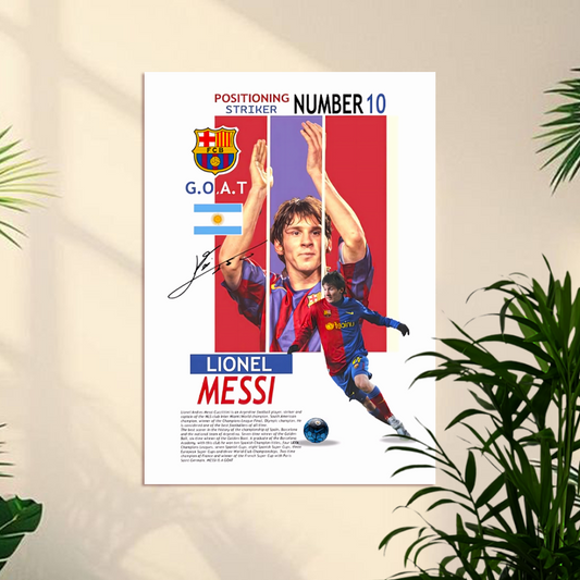 Lionel Messi | MESSI | Football Poster