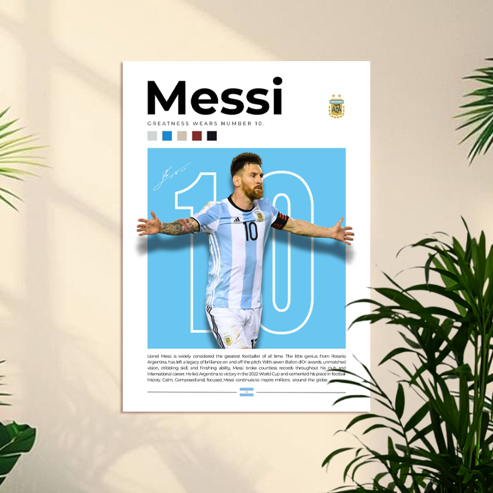 Lionel Messi | LM10-ARG-1 | Football Poster