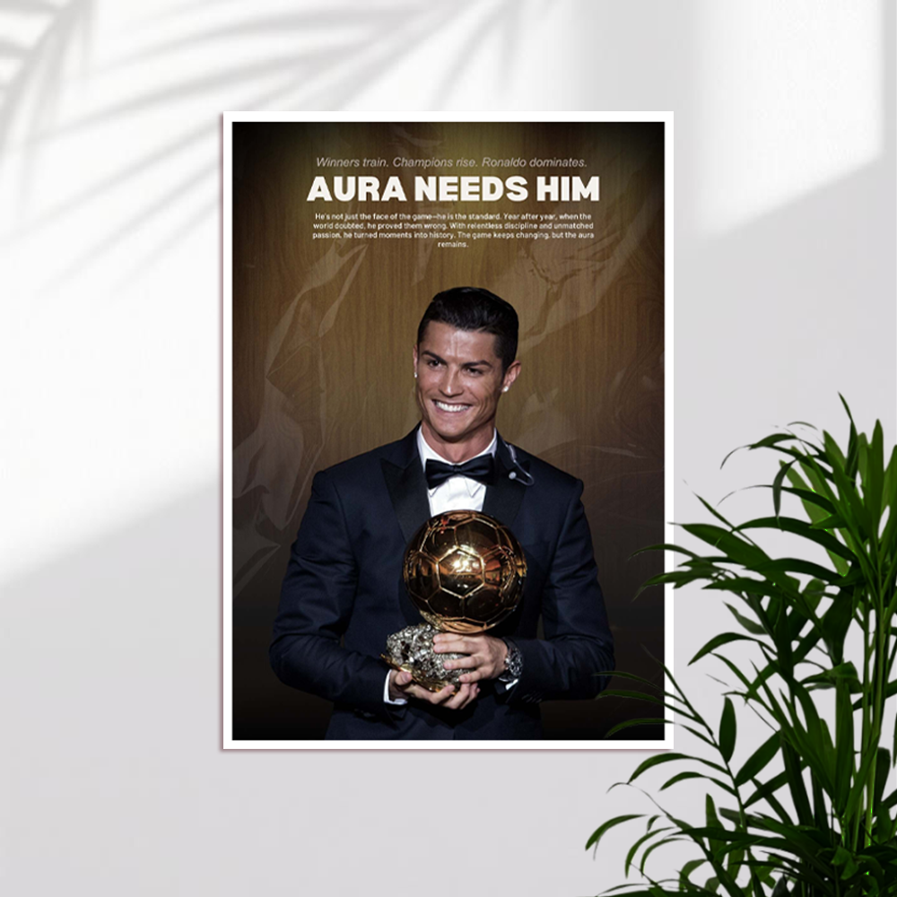 Cristiano Ronaldo | CR7-AURA-1 | Football Poster