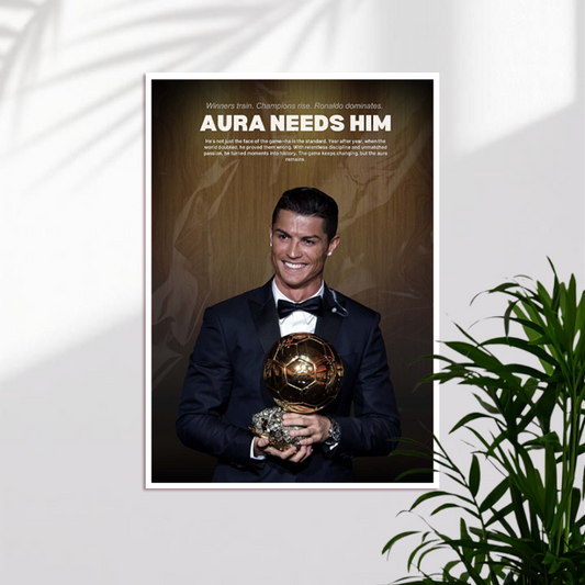 Cristiano Ronaldo | CR7-AURA-1 | Football Poster